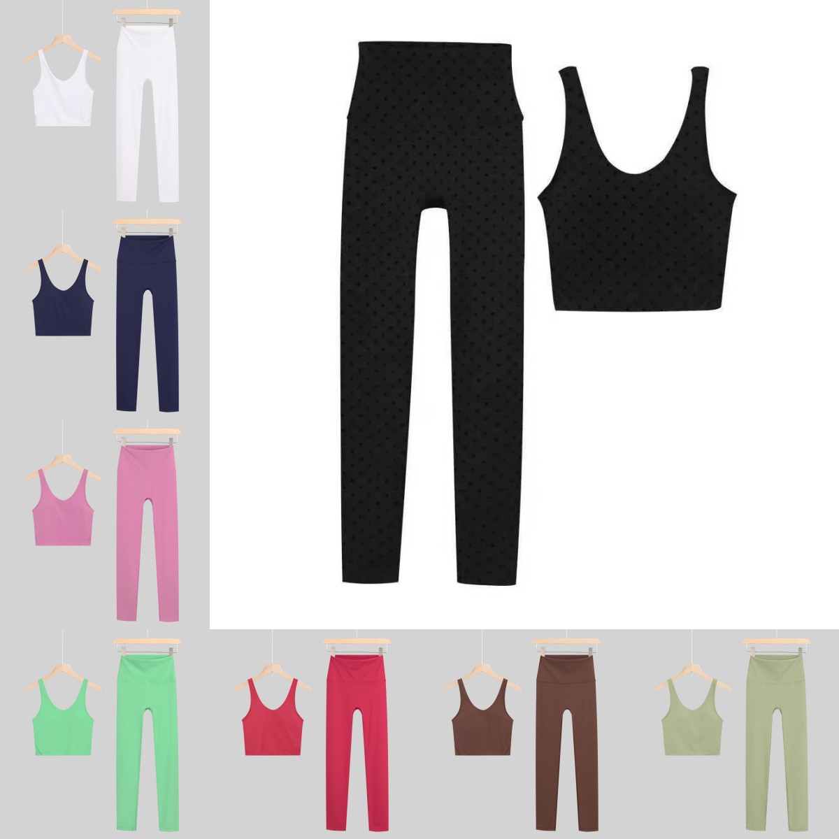 Pilates Yoga Legging - Designer Women Yoga Set U-shaped Bra