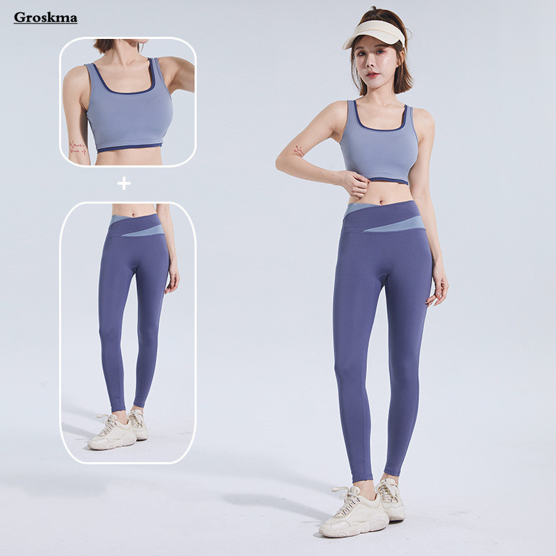 Quick Dry Women Yoga Two Piece - Pilates Yoga Legging avaliação e preço