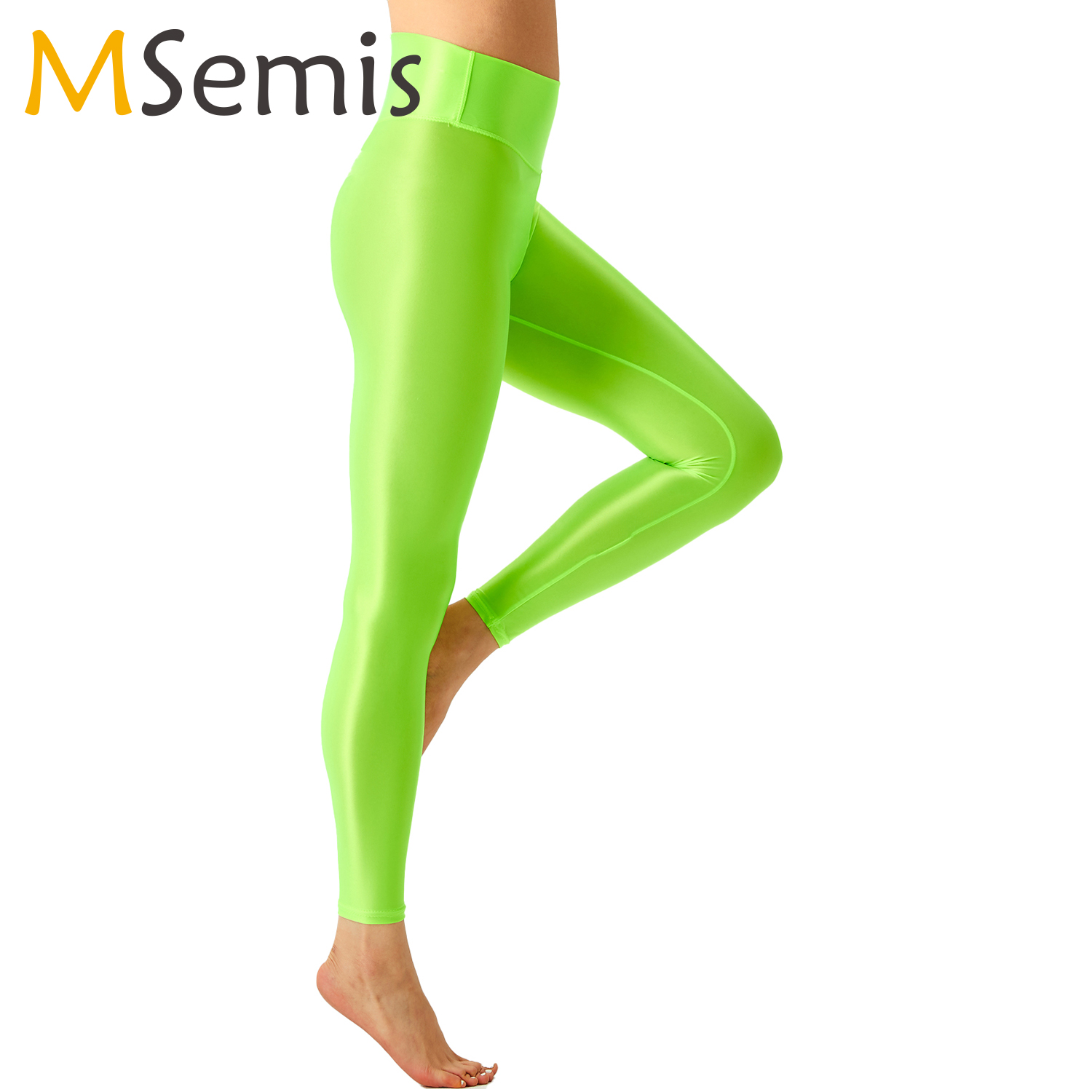 Women Glossy Ballet Leggings E - Pilates Yoga Legging avaliação e preço