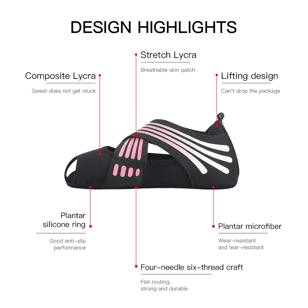 Professional Non-slip Gym Yoga - Pilates Yoga Shoes avaliação e preço