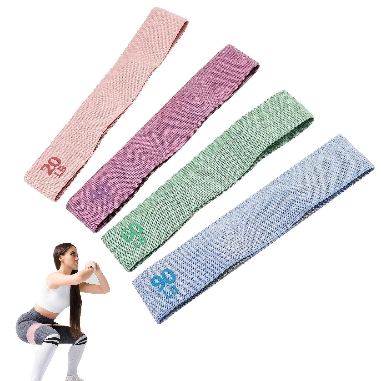1Pc/4Pcs Fitness Resistance Ba - Pilates Yoga Body avaliação e preço