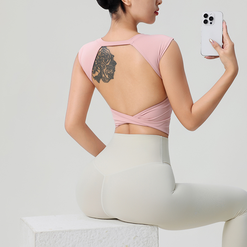 Women's Backless Fitness Cloth - Pilates Yoga Top avaliação e preço