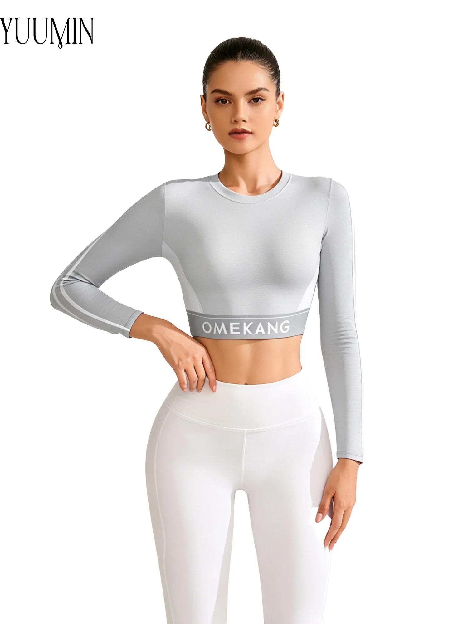 Women's Yoga Crop Top Sleeve L - Pilates Yoga Top avaliação e preço