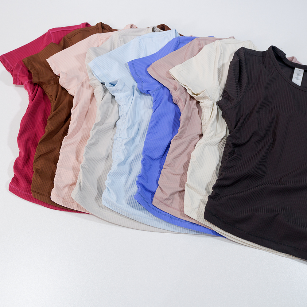 Waist-cinching Short Sleeve Sl - Pilates Yoga Top avaliação e preço