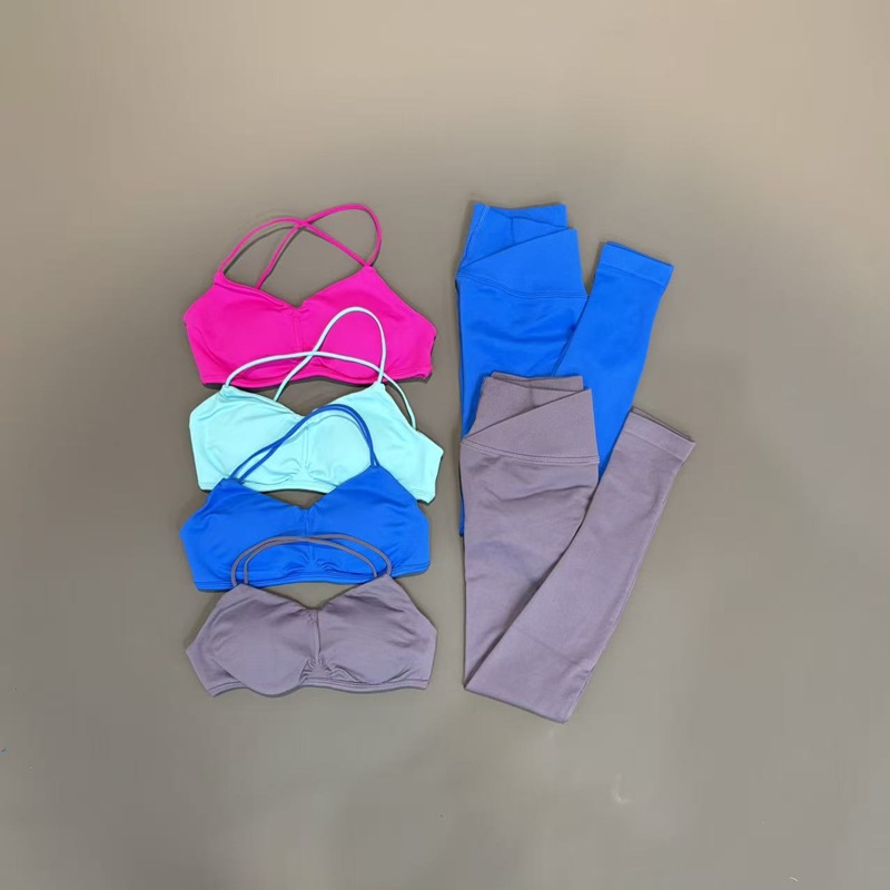 2 Piece Women Yoga Sets Solid  - Pilates Yoga Legging avaliação e preço