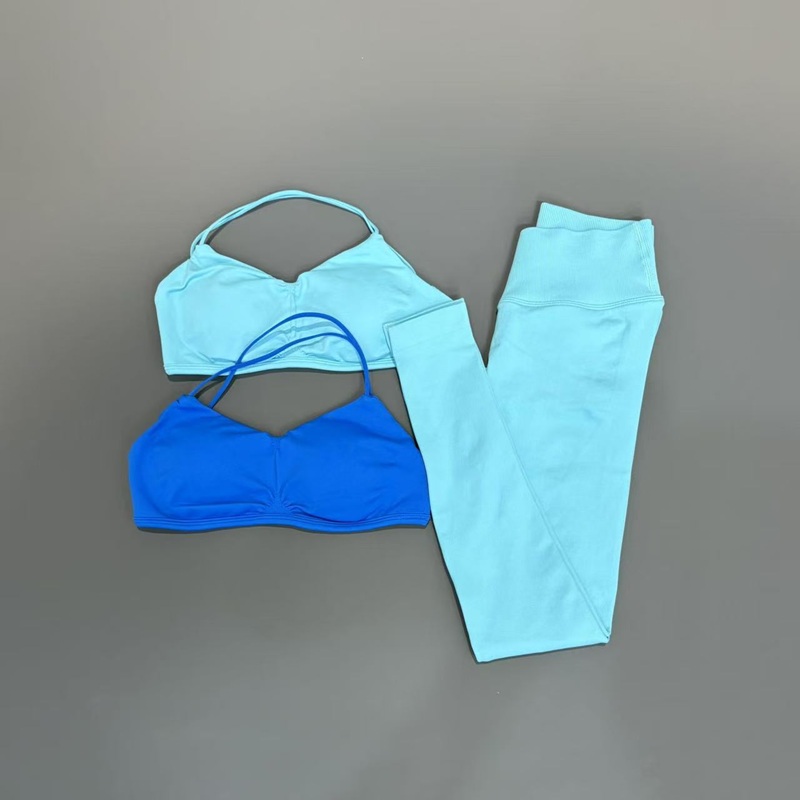 2 Piece Women Yoga Sets Solid  - Pilates Yoga Legging avaliação e preço