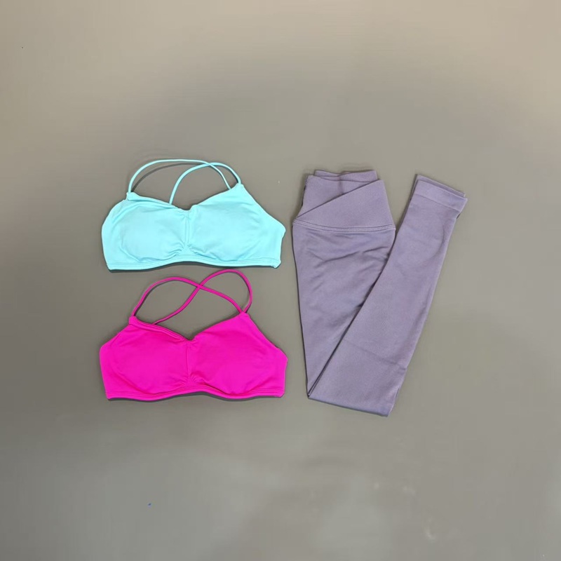 2 Piece Women Yoga Sets Solid  - Pilates Yoga Legging avaliação e preço
