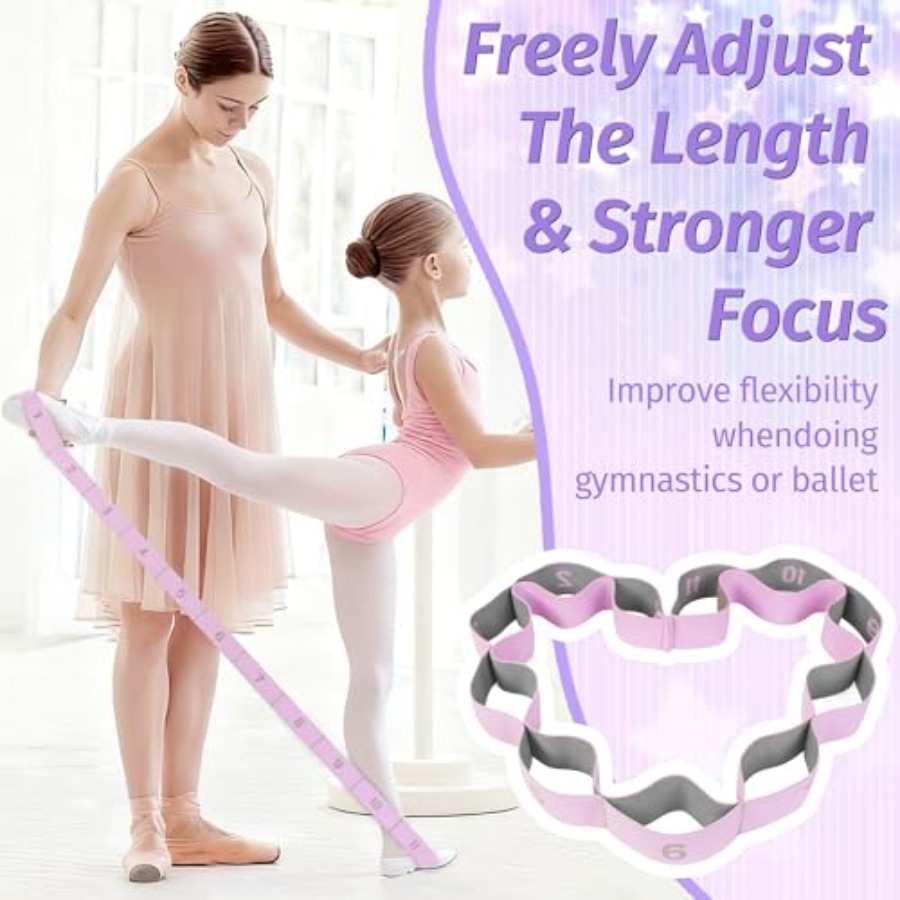 Stretching Strap with 11 Loops - Pilates Yoga Body avaliação e preço