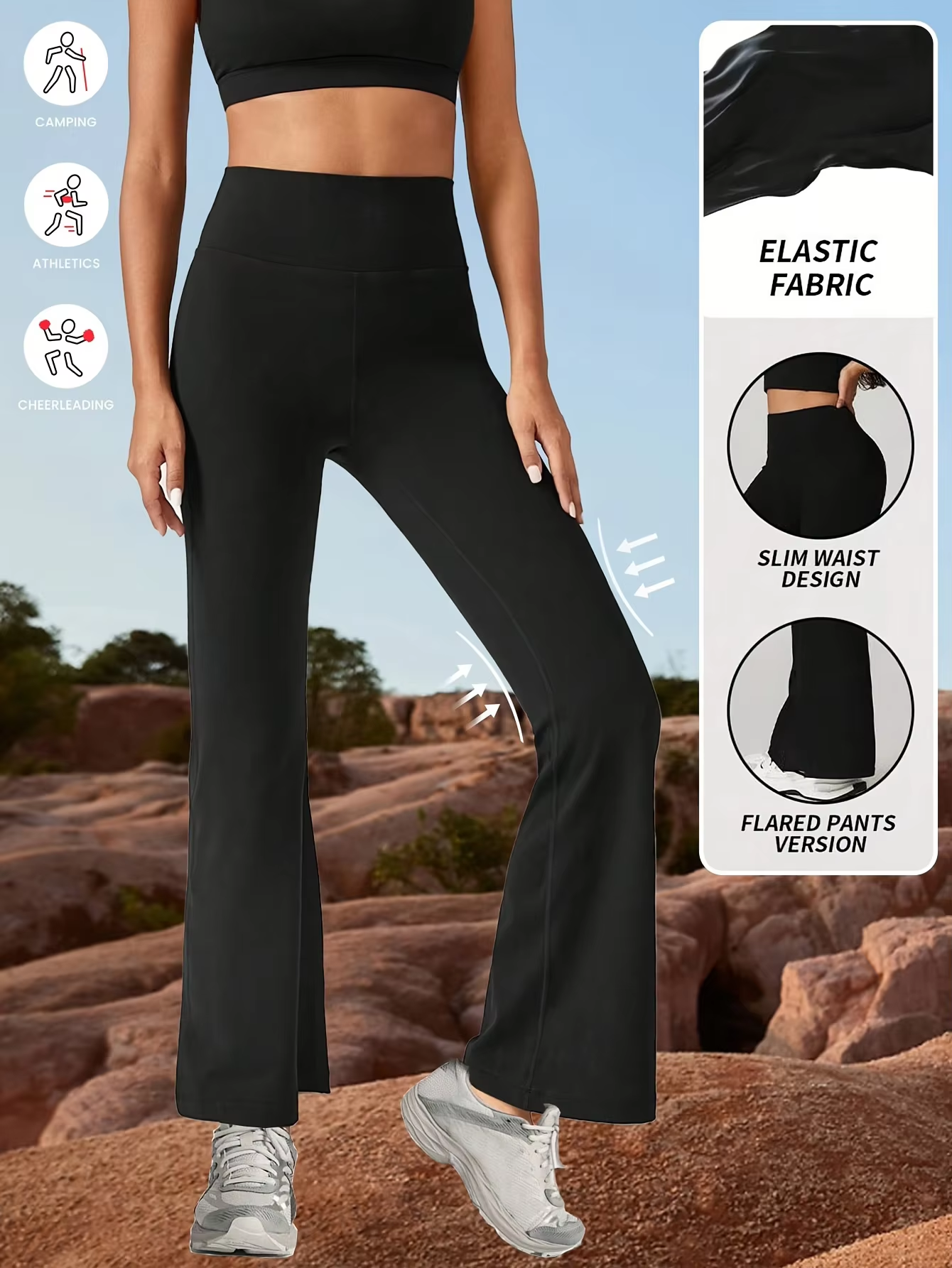 Womens Yoga Pants Flared Leggi - Pilates Yoga Legging avaliação e preço