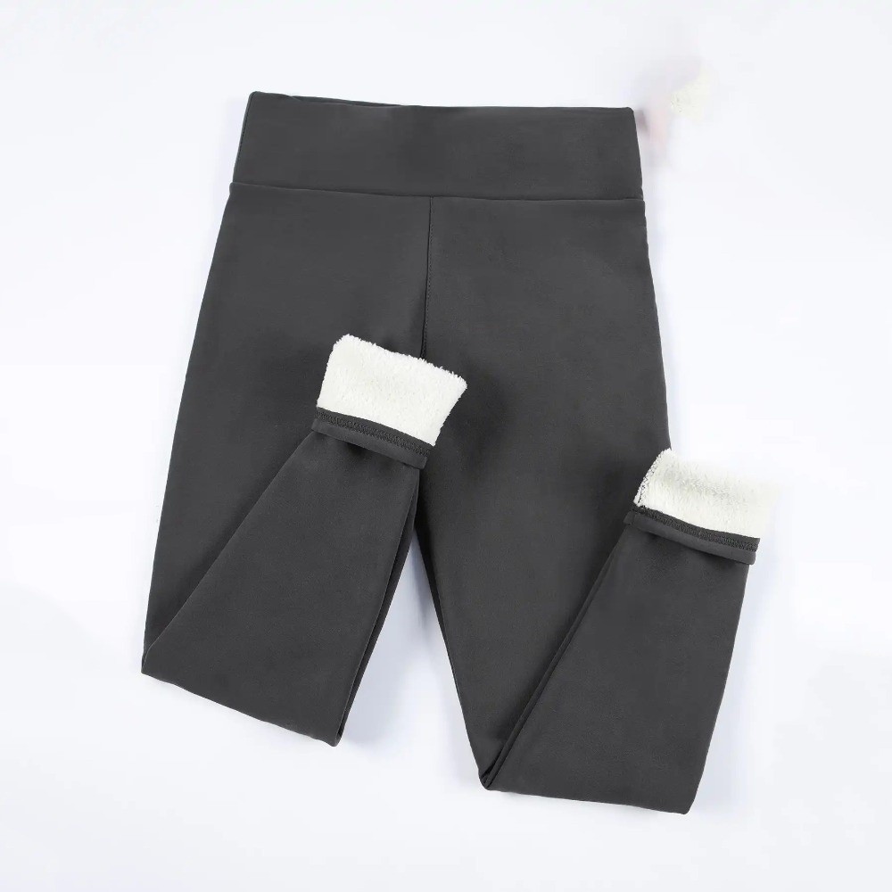 Fashion High Waist Fleece Legg - Pilates Yoga Legging avaliação e preço